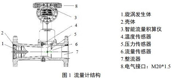 DN32旋進(jìn)旋渦流量計(jì)結(jié)構(gòu)圖